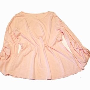 Beautiful Dusty Pink Tunic Blouse GUC XL